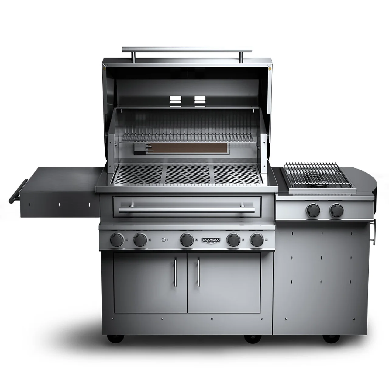 Kalamazoo K750HS Freestanding Hybrid Fire Grill with Side Burner - Image 5