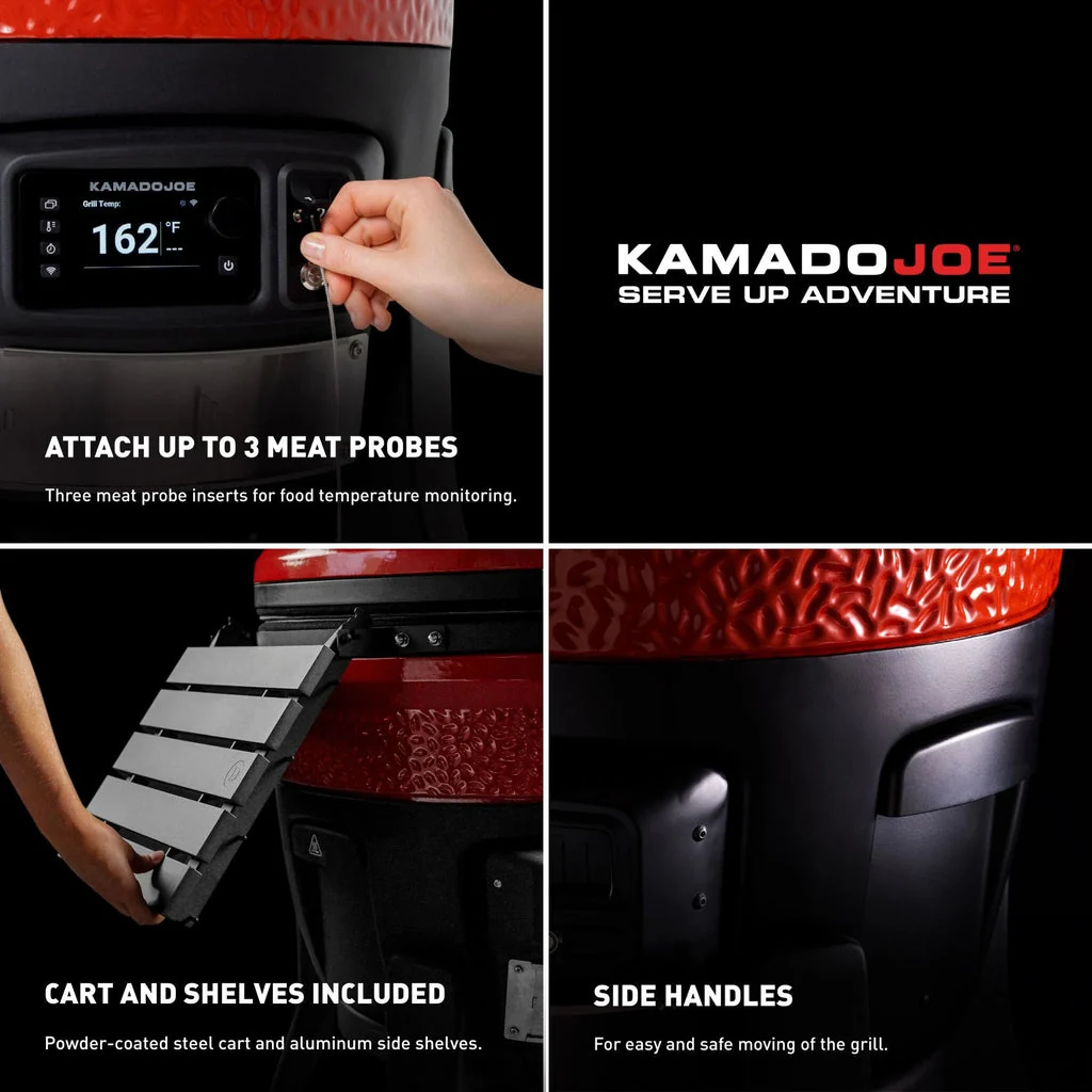 Kamado Joe Big Joe Konnected Joe Digital WiFi Charcoal Grill & Smoker - KJ15042425 - Image 13