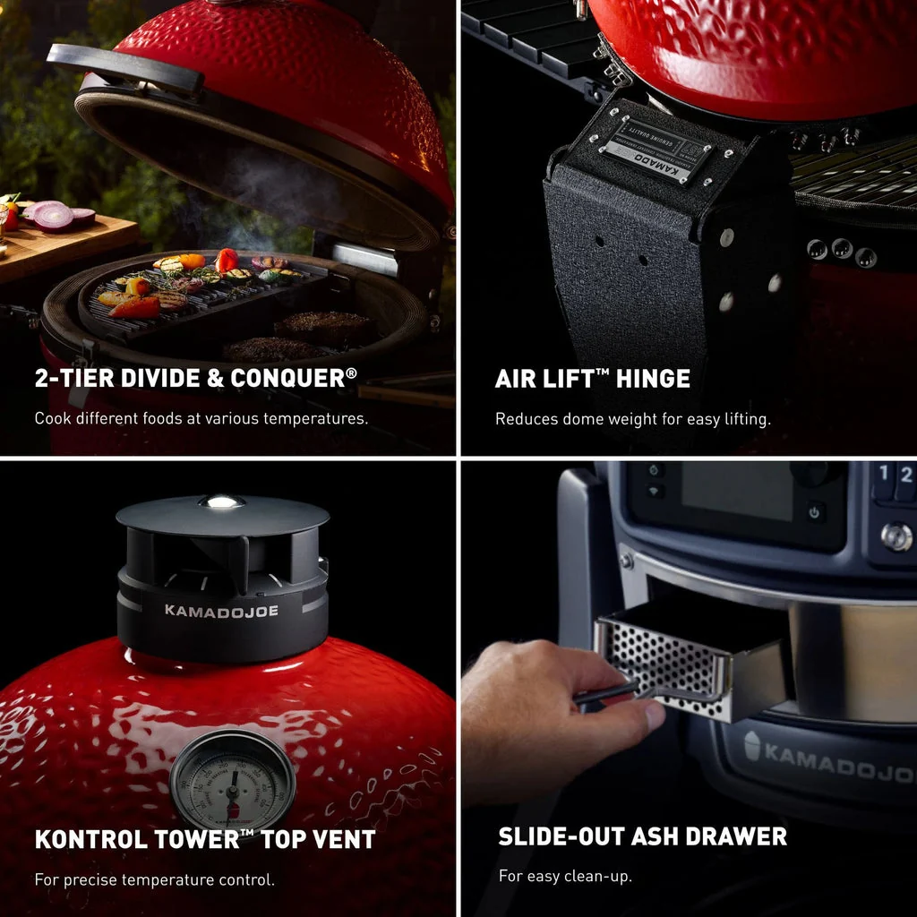 Kamado Joe Big Joe Konnected Joe Digital WiFi Charcoal Grill & Smoker - KJ15042425 - Image 4