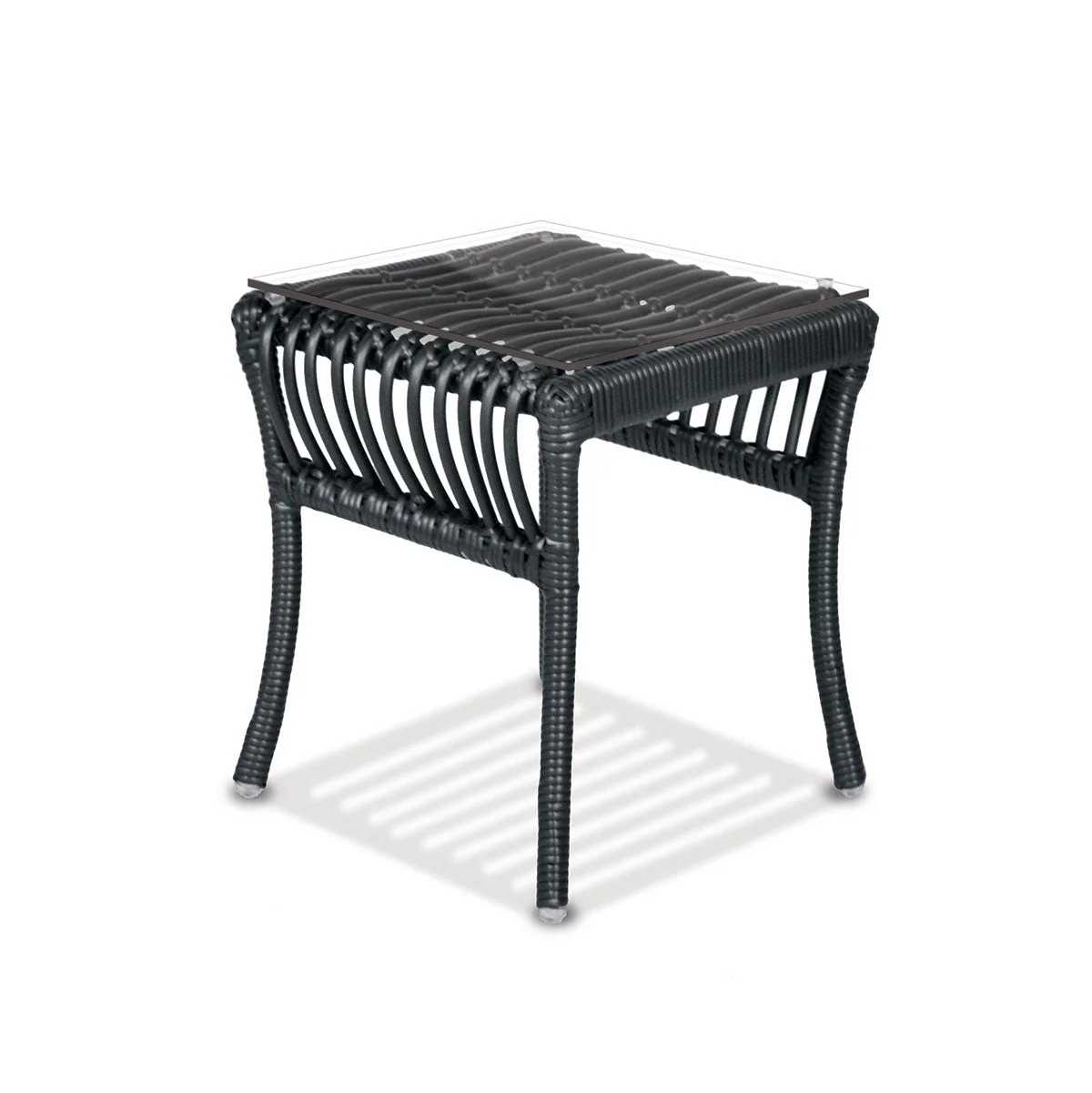 Kannoa Adirondack Side Table with Tempered Glass Top - Image 2