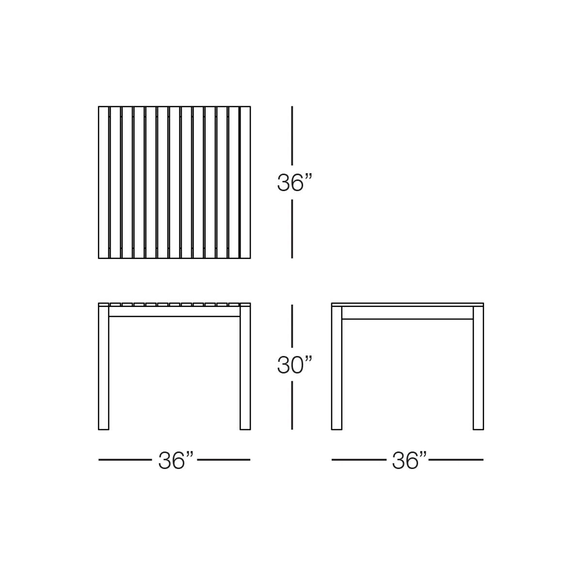 Kannoa Cali Square Dining Table - Image 4