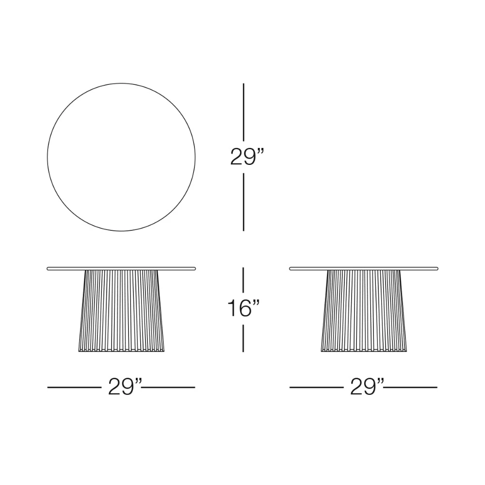 Kannoa Conic Coffee Table - Image 3