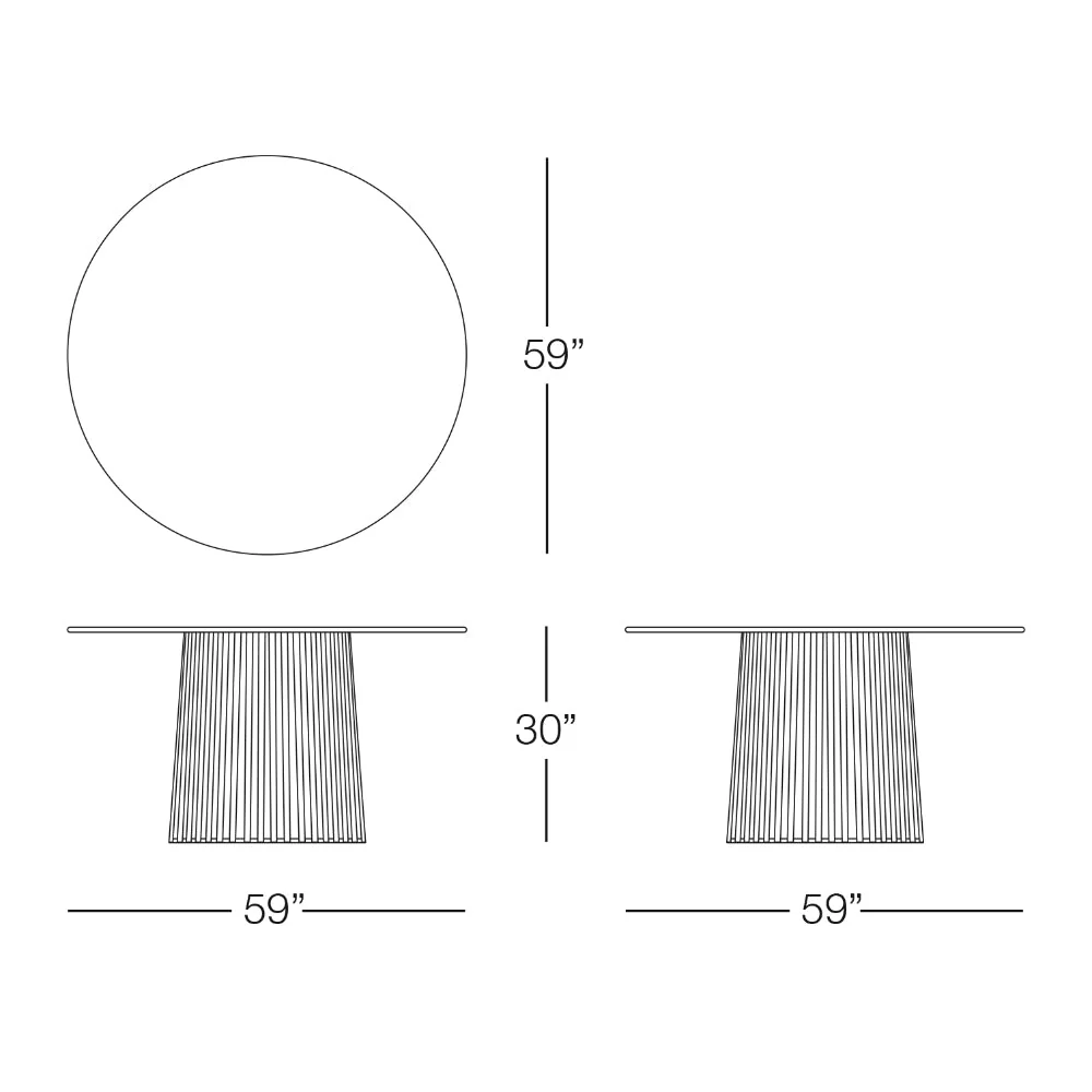 Kannoa Conic Dining Table - Image 4