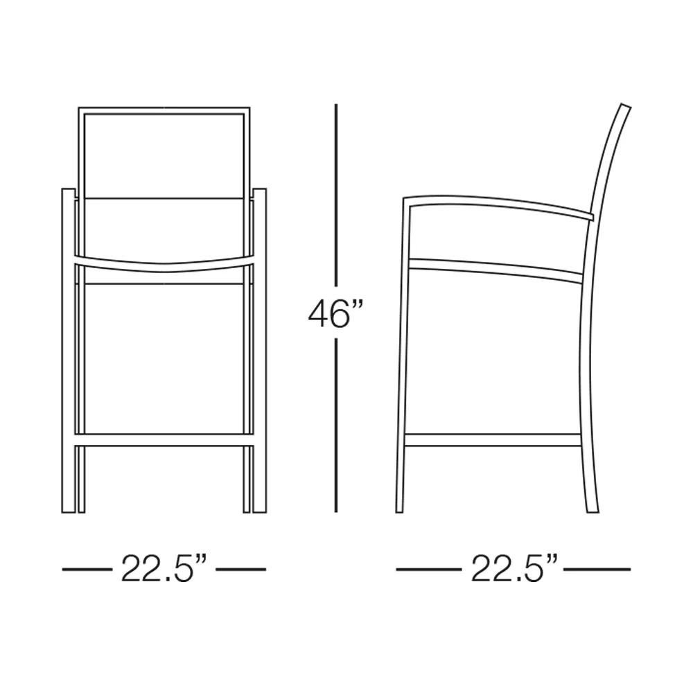 Kannoa Dominica Barstool with Arms - Image 3