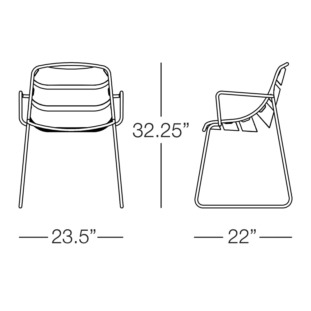 Kannoa Ellie Dining Chair with Arms - Image 4