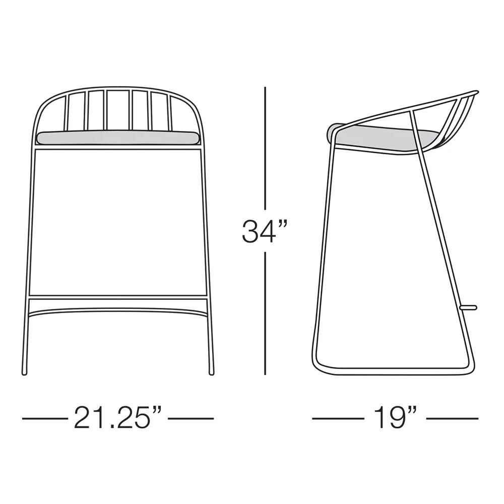 Kannoa Intercoastal Barstool - Image 3