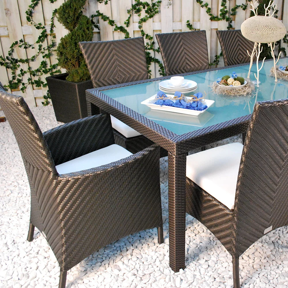 Kannoa Marbella 84" x 40" Rectangular Dining Table - Image 2