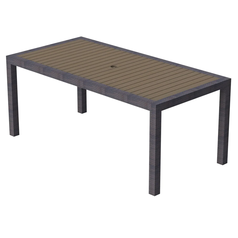 Kannoa Marbella Rectangle Dining Table with Alumawood Top - Image 2