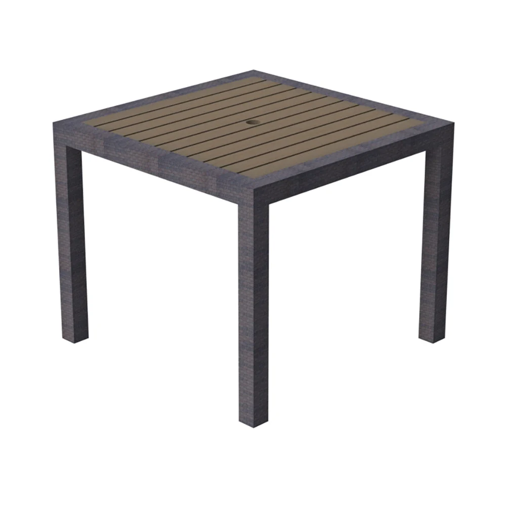 Kannoa Marbella Square Dining Table with Alumawood Top - Image 2