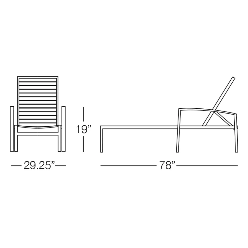 Kannoa Martinique Chaise Lounge - Image 4