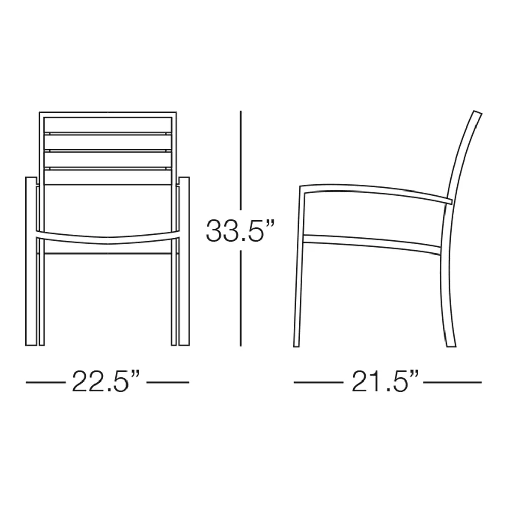 Kannoa Martinique Dining Chair with Arms - Image 4
