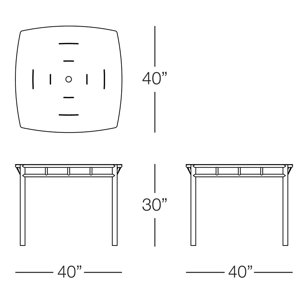 Kannoa Oslo Square Dining Table - Image 3