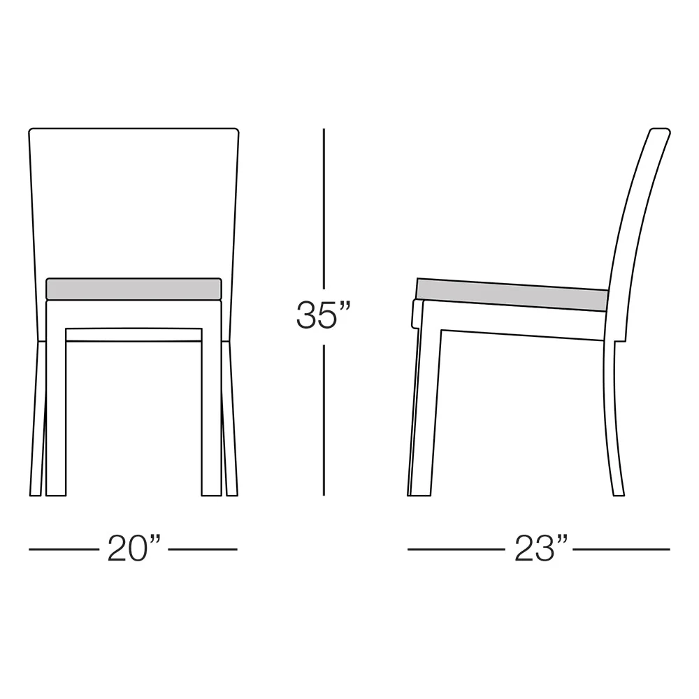 Kannoa Pool Dining Chair - Citrine Yellow - Image 2