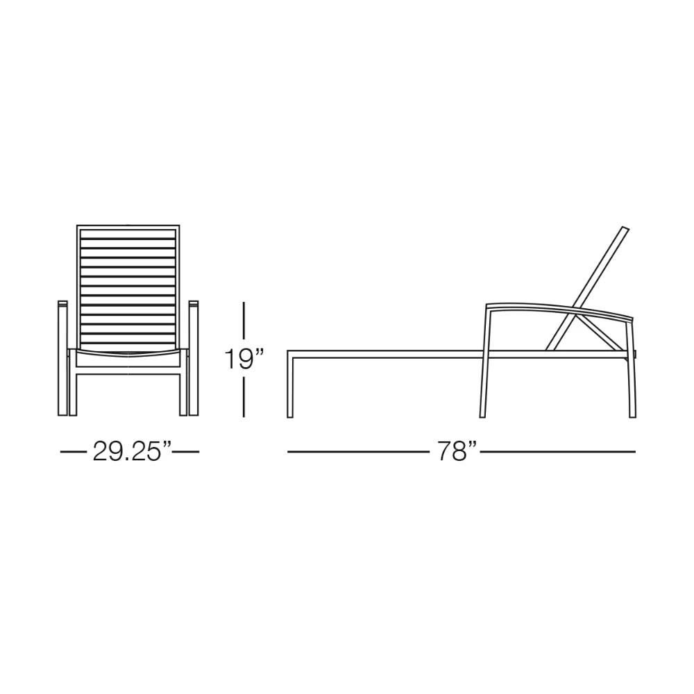 Kannoa Saint Barts Chaise Lounge - Image 4