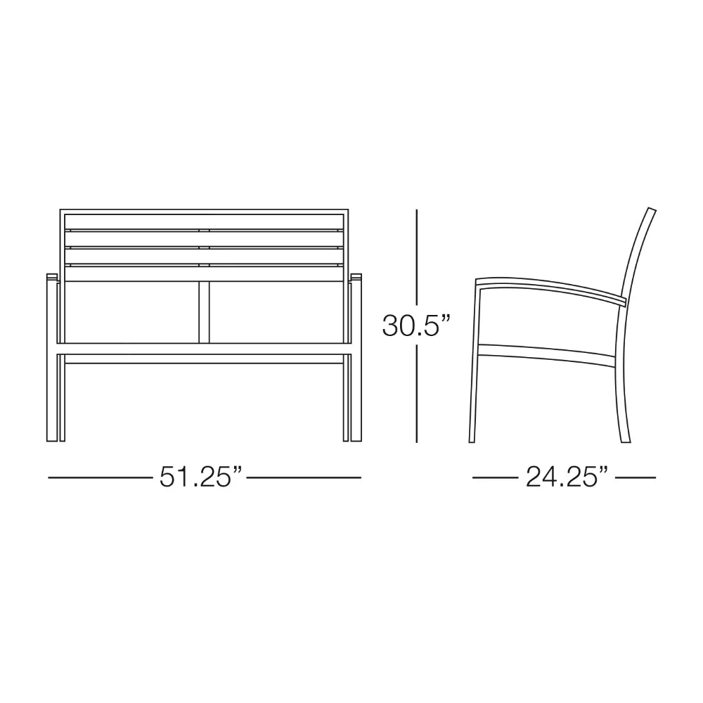 Kannoa Saint Barts Loveseat - Image 5