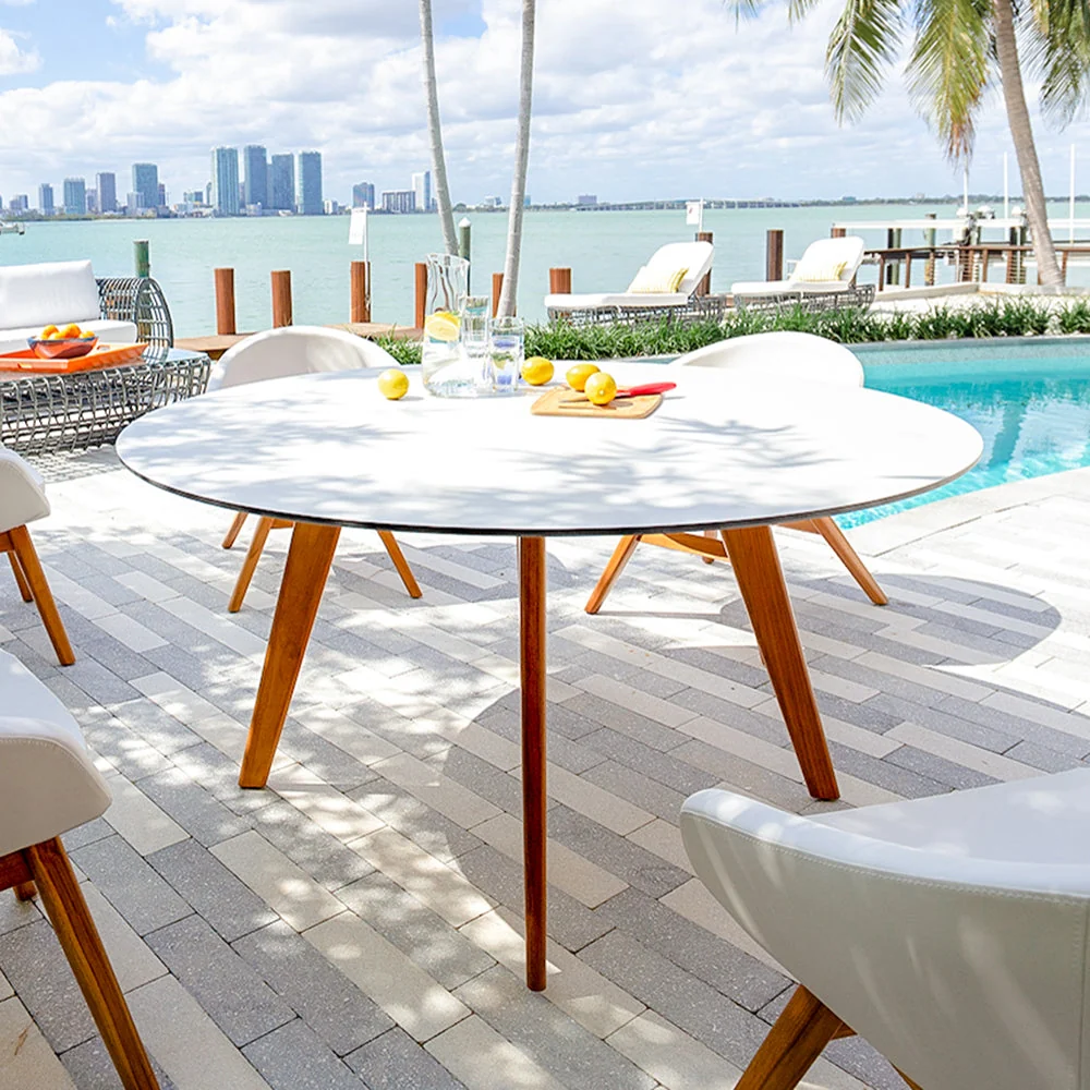Kannoa Santorini Round Dining Table - Image 2