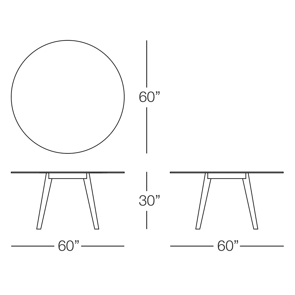 Kannoa Santorini Round Dining Table - Image 7