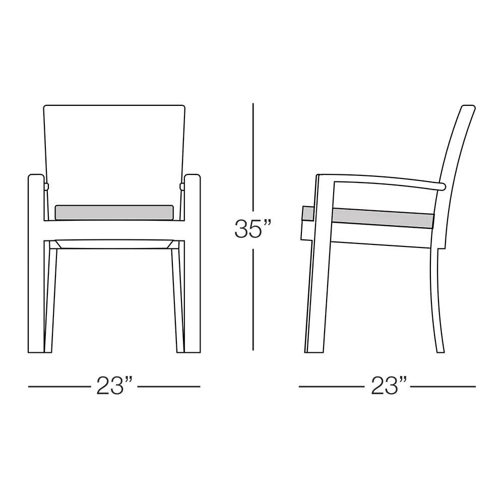 Kannoa Senna Dining Chair with Arms - Image 5