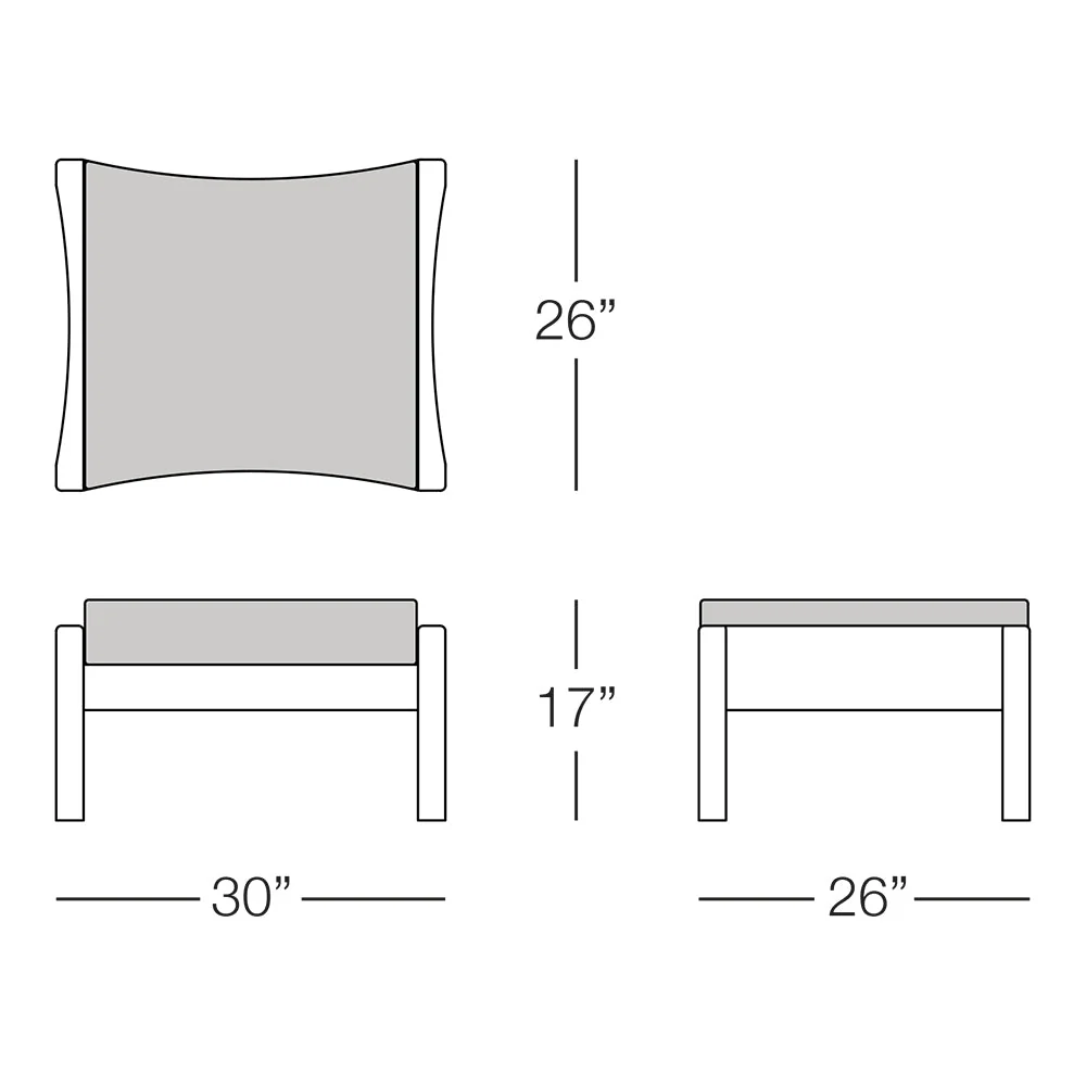 Kannoa South Beach Ottoman - Image 3