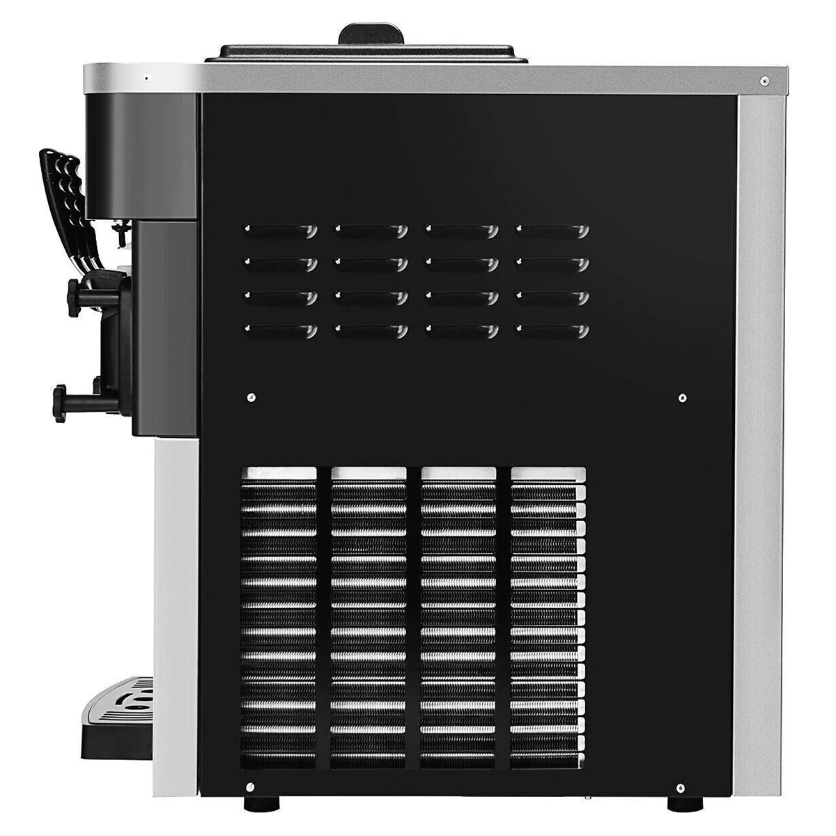 Large 20-28L/H 3 Flavor Stainless Steel Commercial Ice Cream Machine W/ LCD Display, 2200W (93747150) - Image 2