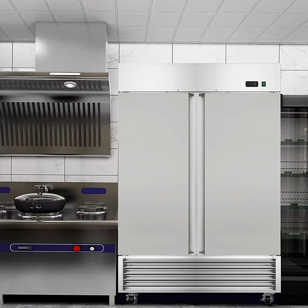 Large 49 Cu.Ft. Two Door Stainless Steel Commercial Industrial Restaurant Freezer, 54" (91857246) - Image 7