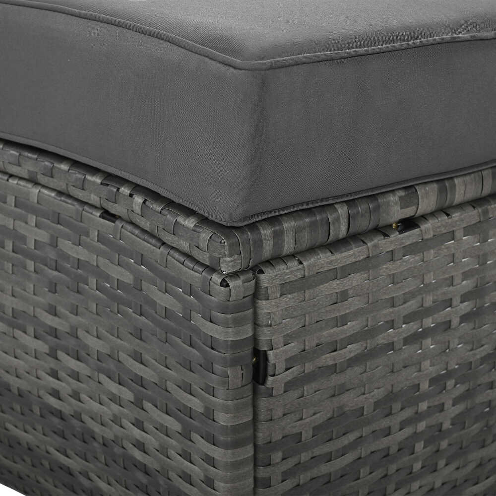 Large Premium Rattan Wicker Circular Patio Sofa Set With Tempered Glass Coffee Table And 6 Pillows - Image 11