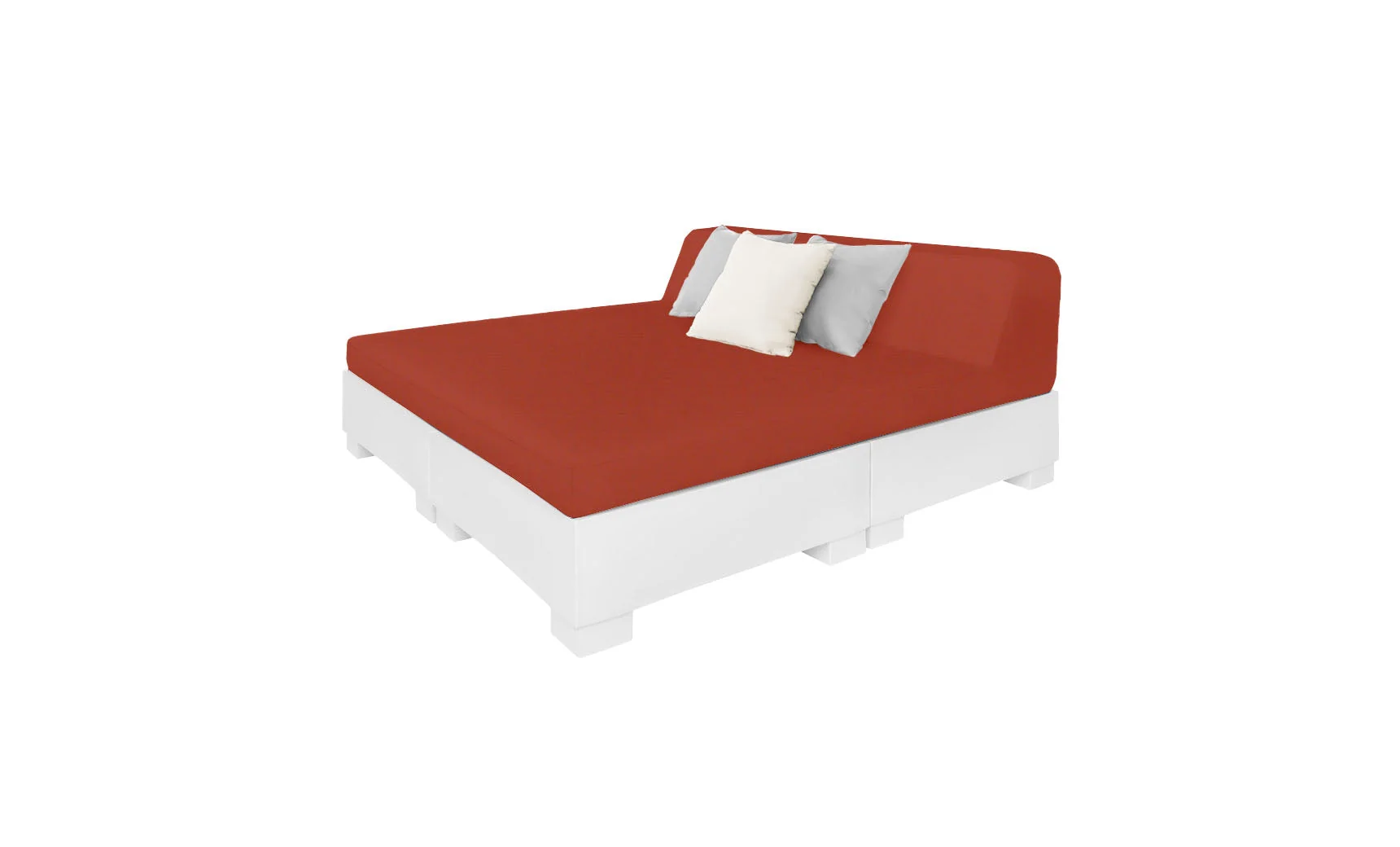 Ledge Lounger Affinity Square Sunbed with Backrest Cushion - Image 10