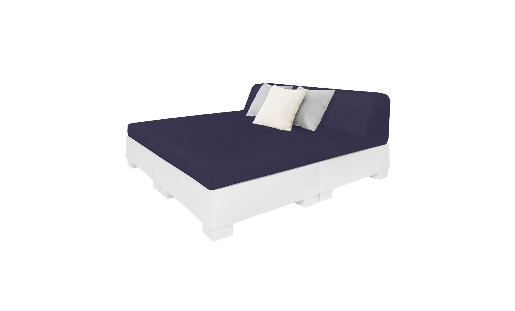 Ledge Lounger Affinity Square Sunbed with Backrest Cushion - Image 12