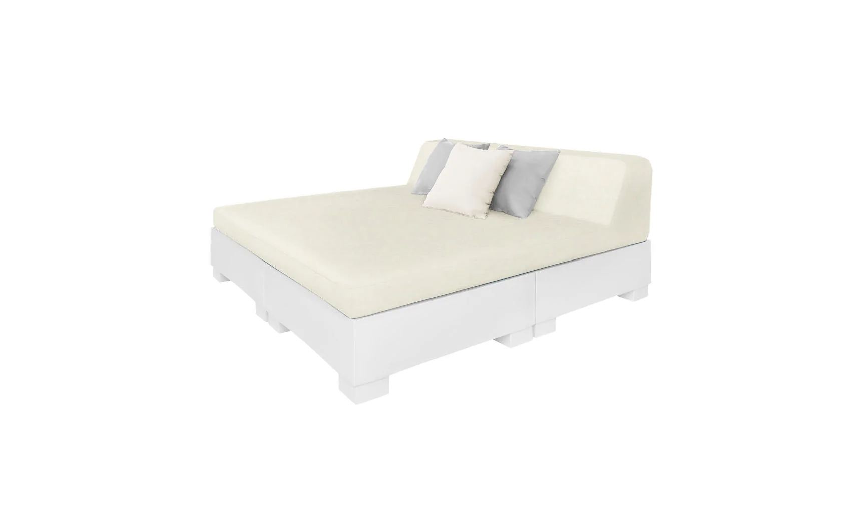 Ledge Lounger Affinity Square Sunbed with Backrest Cushion - Image 13