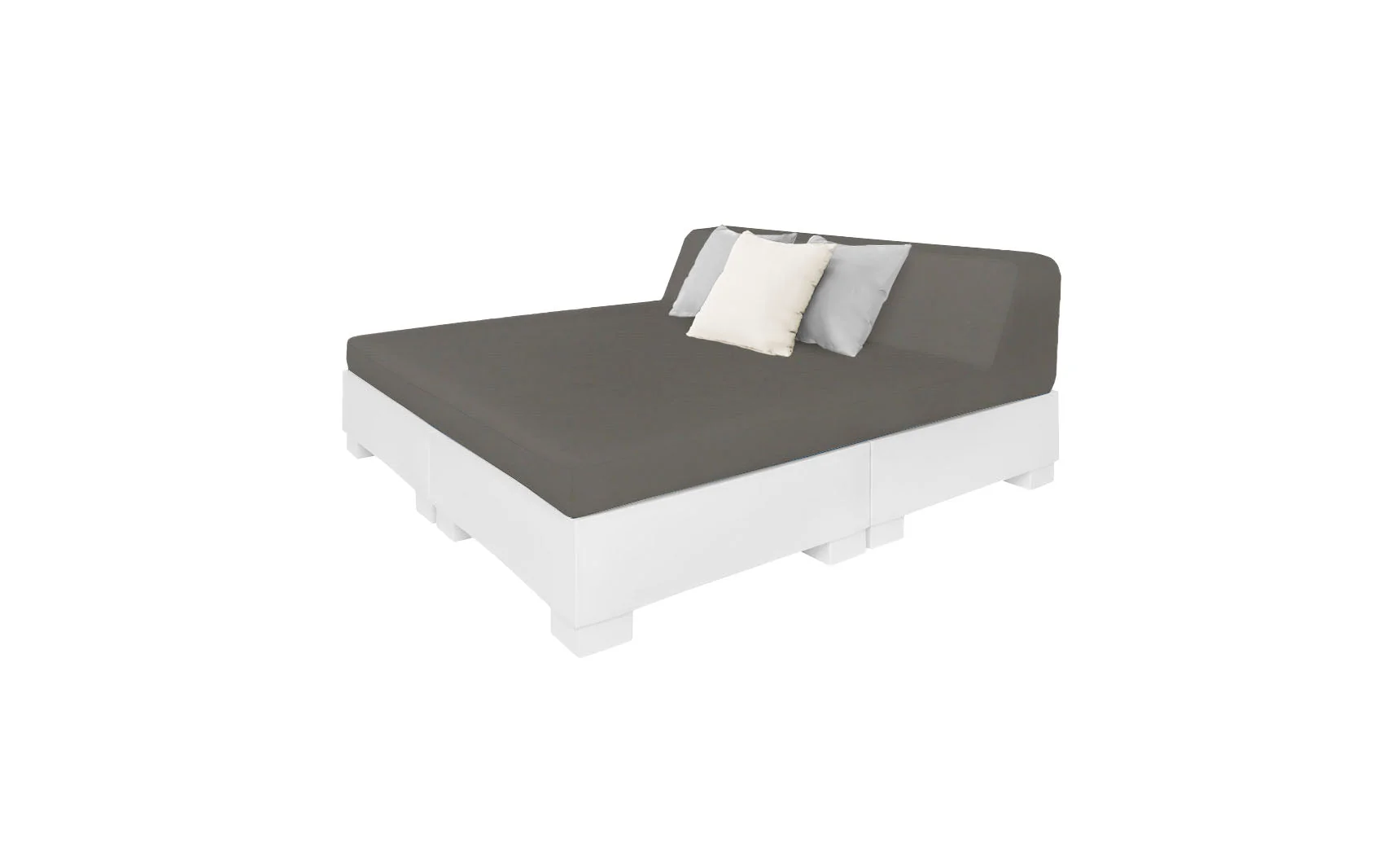 Ledge Lounger Affinity Square Sunbed with Backrest Cushion - Image 14