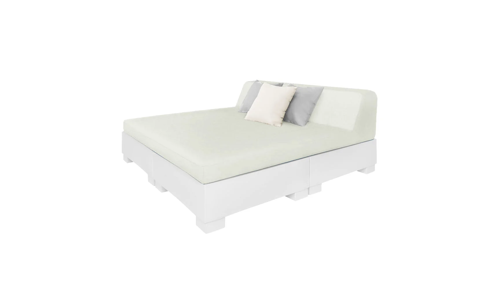Ledge Lounger Affinity Square Sunbed with Backrest Cushion - Image 15