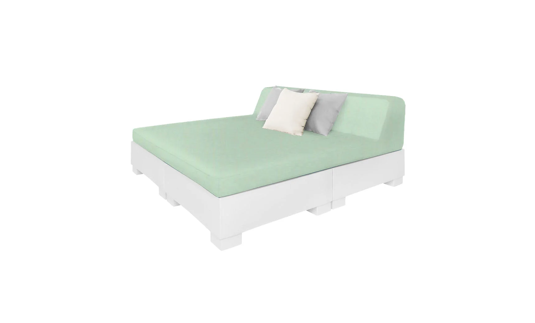Ledge Lounger Affinity Square Sunbed with Backrest Cushion - Image 17