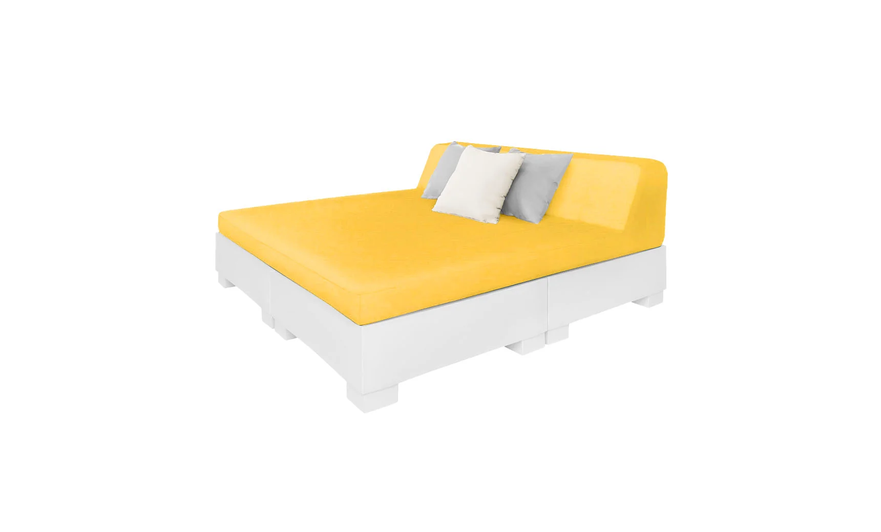 Ledge Lounger Affinity Square Sunbed with Backrest Cushion - Image 19