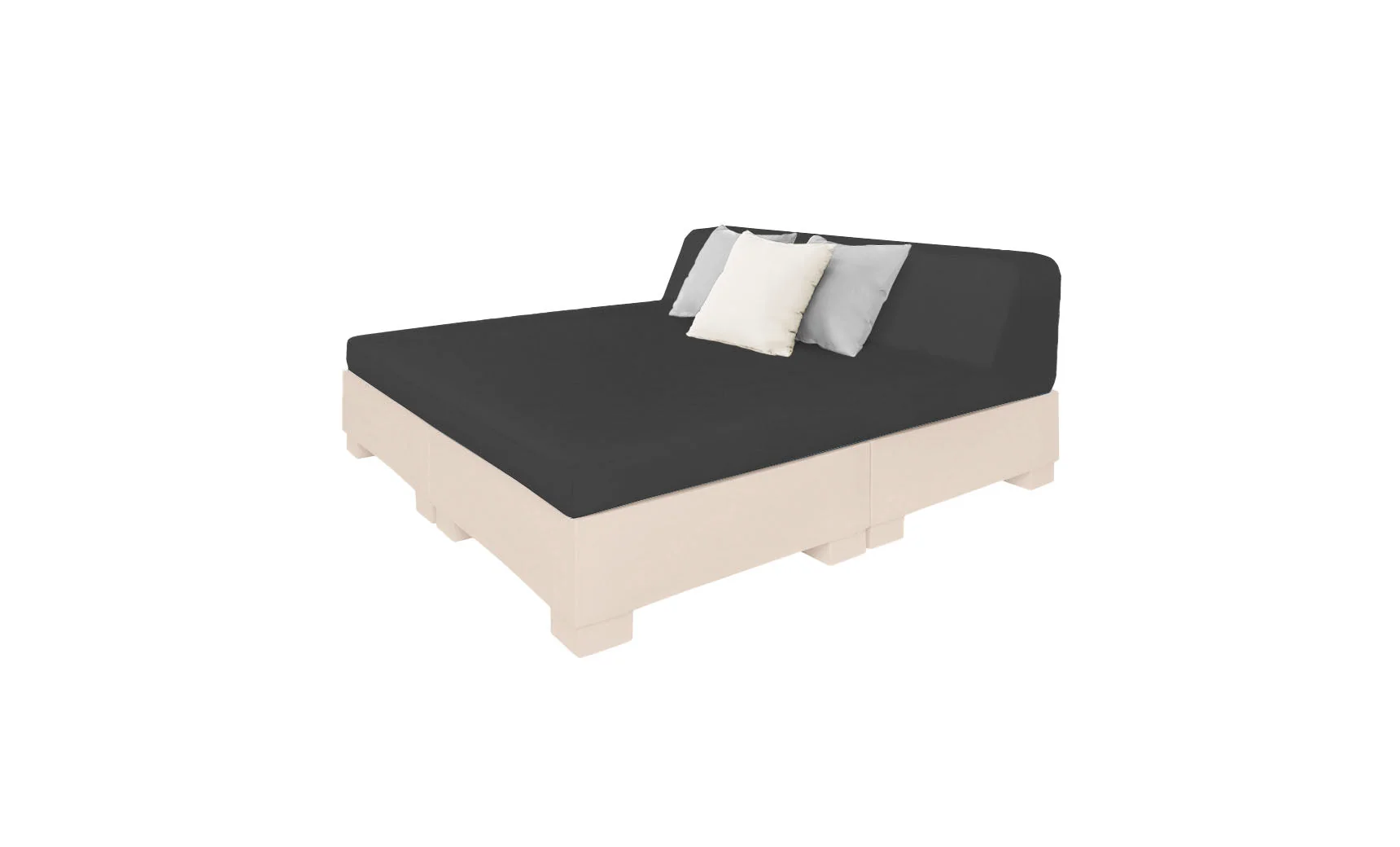 Ledge Lounger Affinity Square Sunbed with Backrest Cushion - Image 20