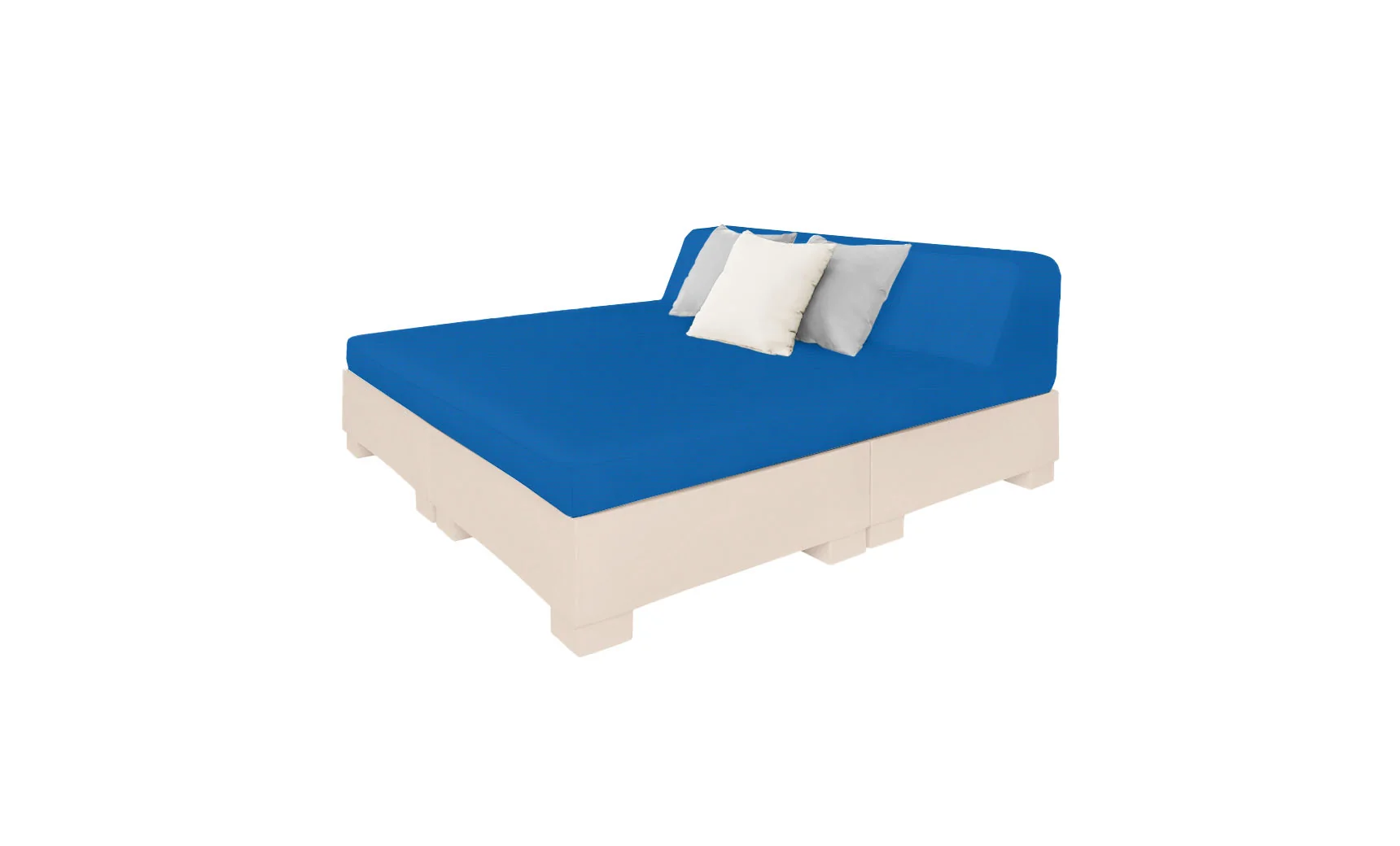Ledge Lounger Affinity Square Sunbed with Backrest Cushion - Image 26