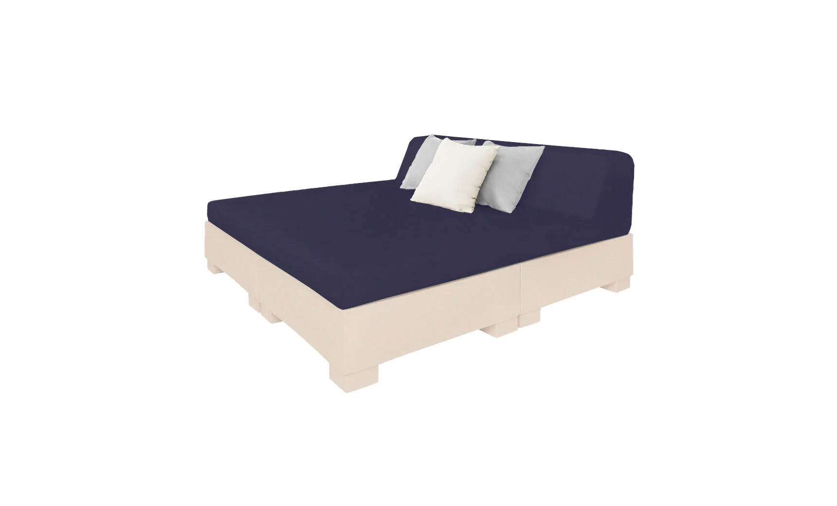 Ledge Lounger Affinity Square Sunbed with Backrest Cushion - Image 27