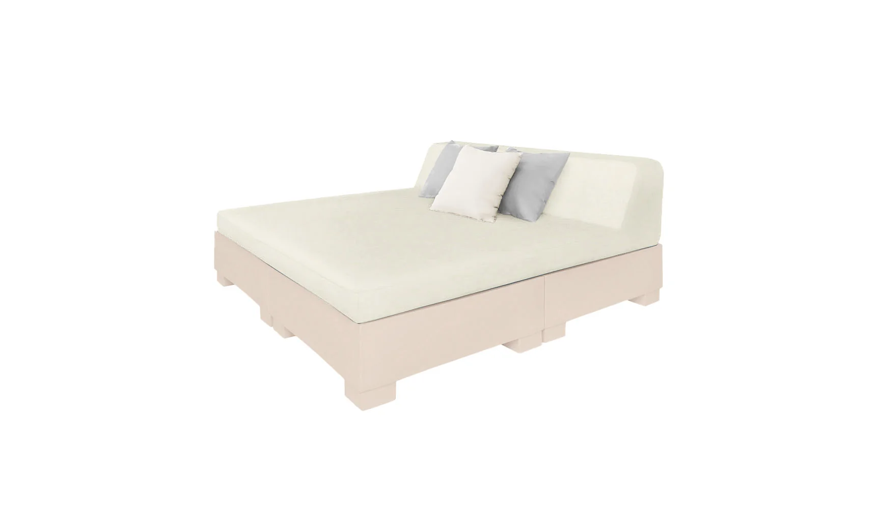 Ledge Lounger Affinity Square Sunbed with Backrest Cushion - Image 28