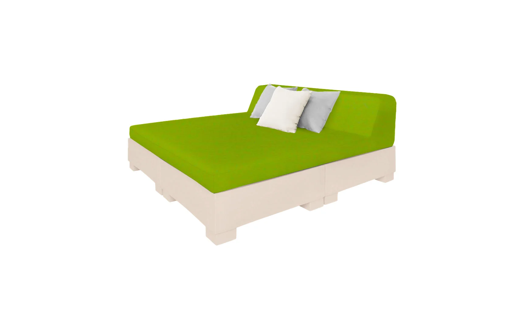 Ledge Lounger Affinity Square Sunbed with Backrest Cushion - Image 33