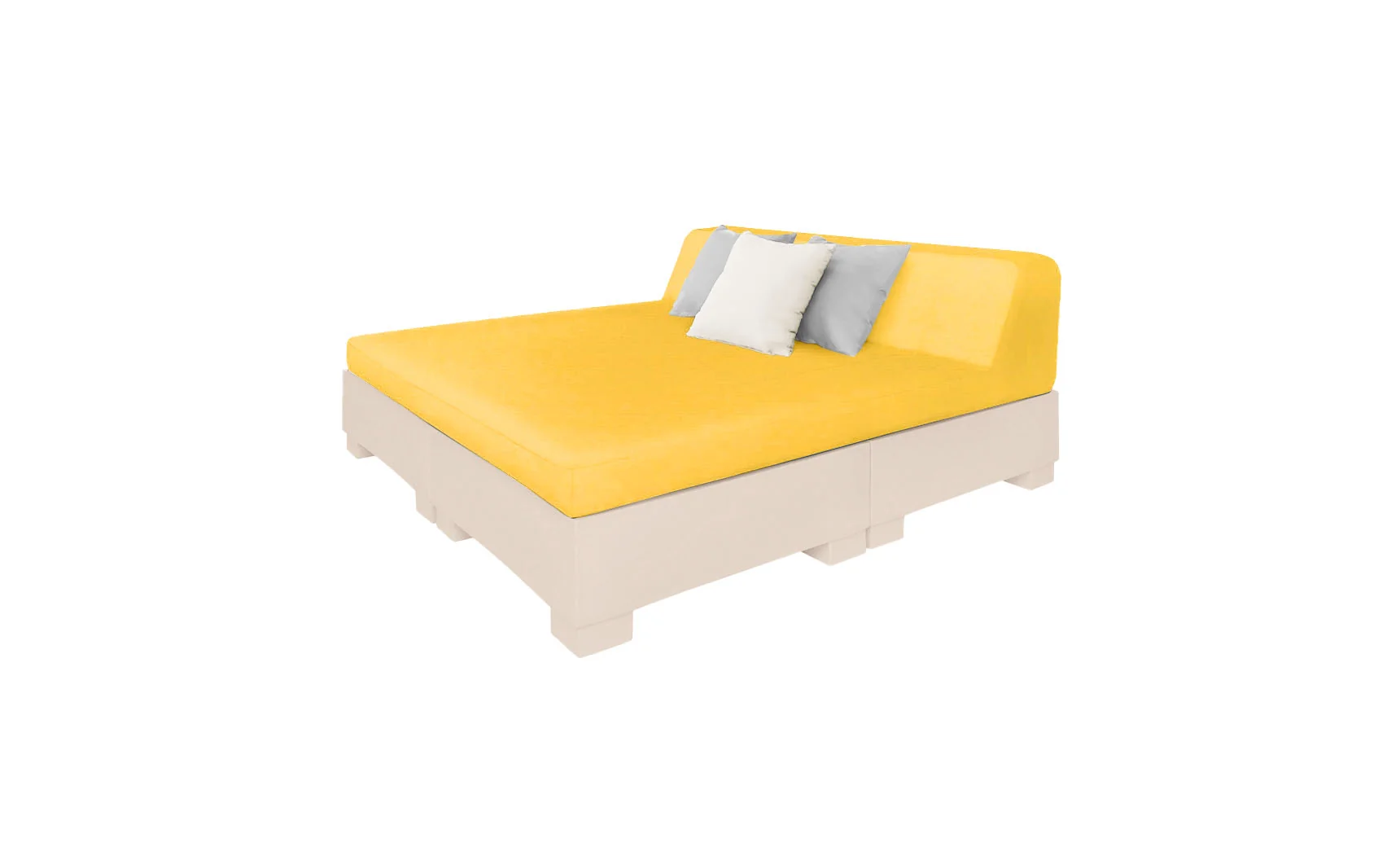 Ledge Lounger Affinity Square Sunbed with Backrest Cushion - Image 34