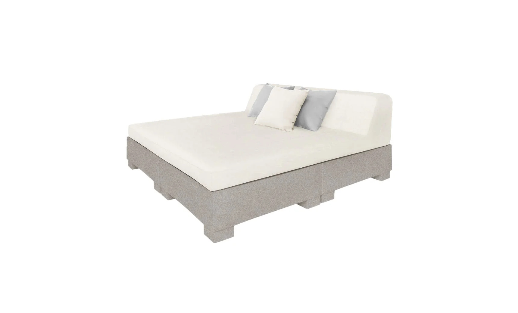 Ledge Lounger Affinity Square Sunbed with Backrest Cushion - Image 38