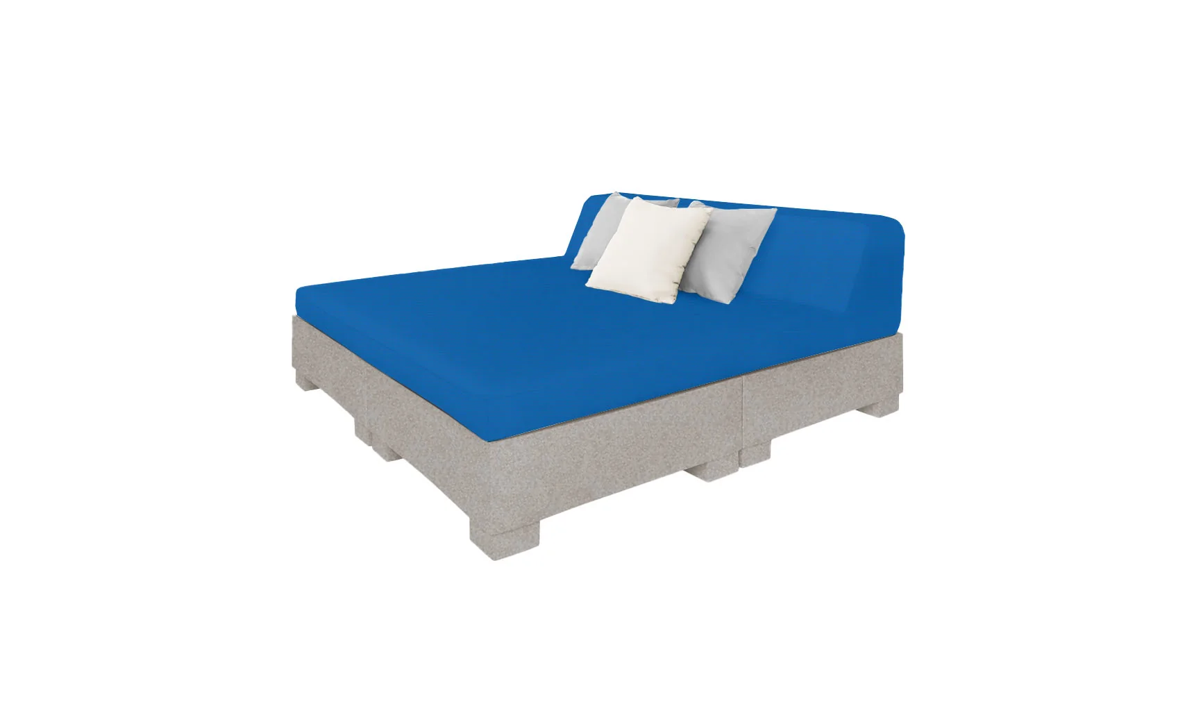Ledge Lounger Affinity Square Sunbed with Backrest Cushion - Image 41