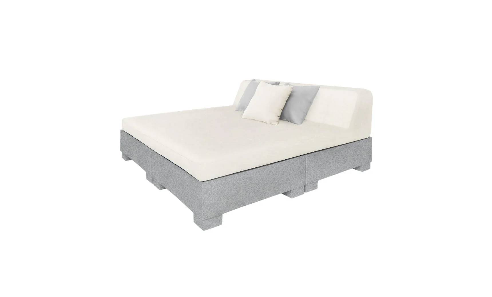 Ledge Lounger Affinity Square Sunbed with Backrest Cushion - Image 53