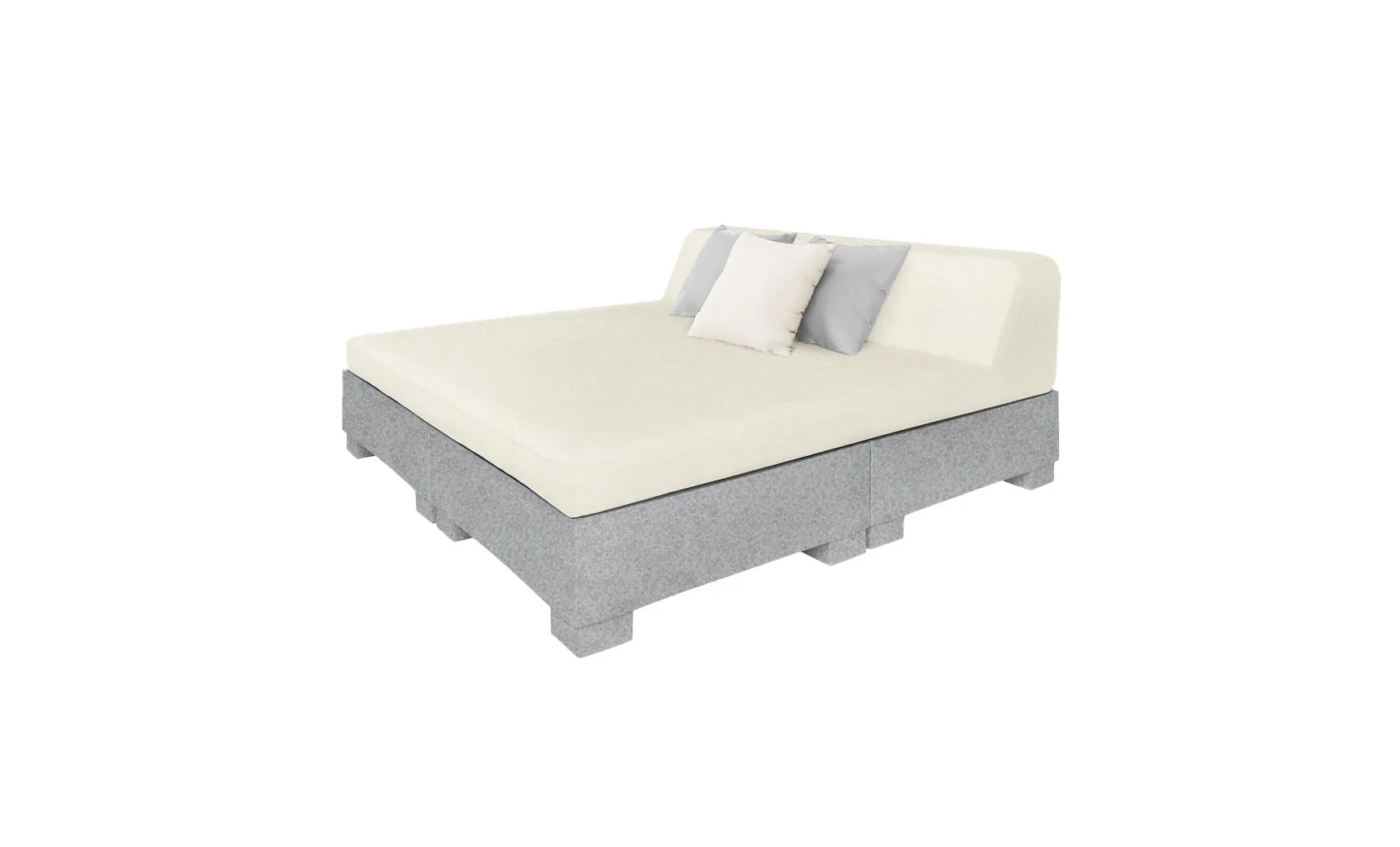 Ledge Lounger Affinity Square Sunbed with Backrest Cushion - Image 58