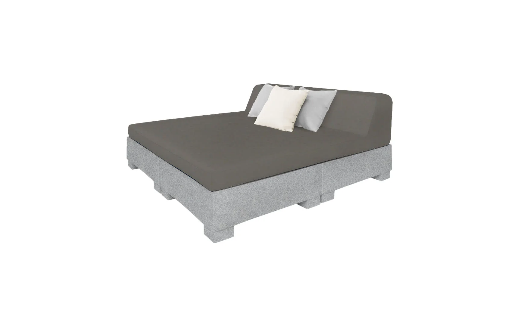 Ledge Lounger Affinity Square Sunbed with Backrest Cushion - Image 59
