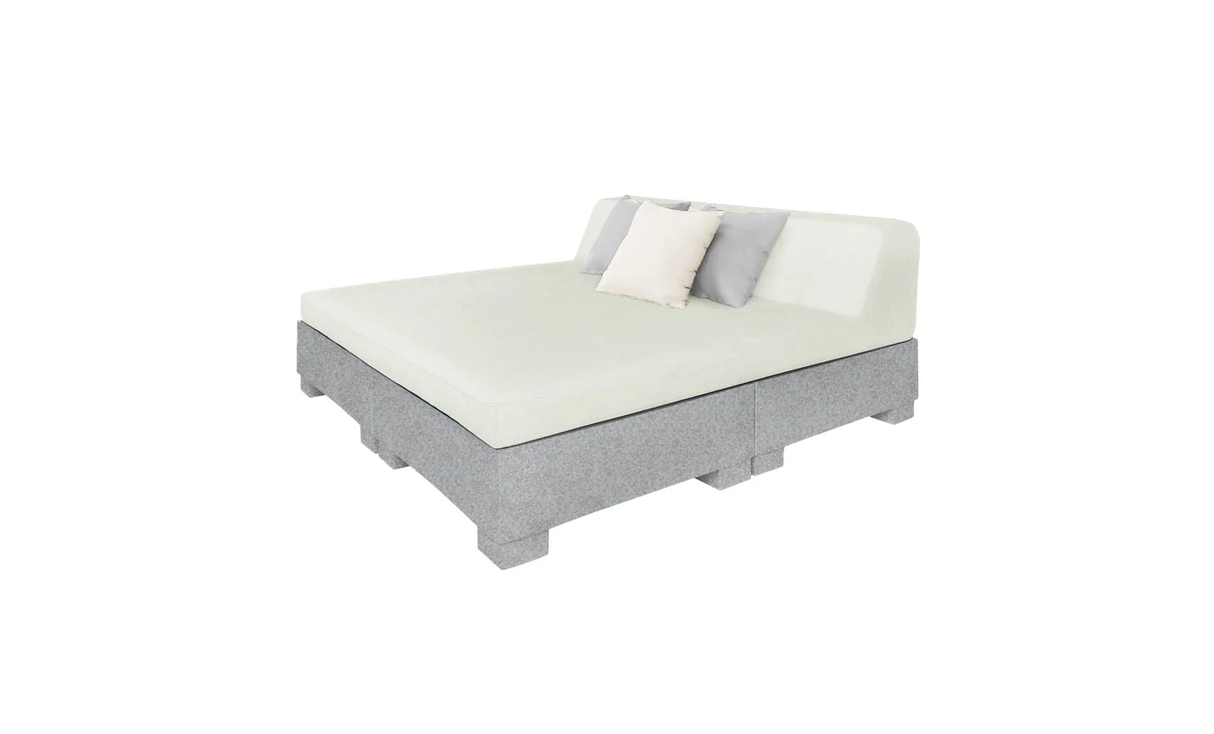 Ledge Lounger Affinity Square Sunbed with Backrest Cushion - Image 60