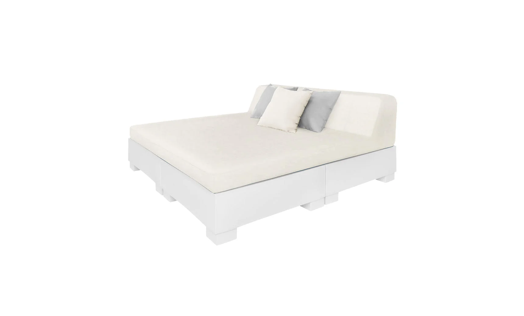 Ledge Lounger Affinity Square Sunbed with Backrest Cushion - Image 8