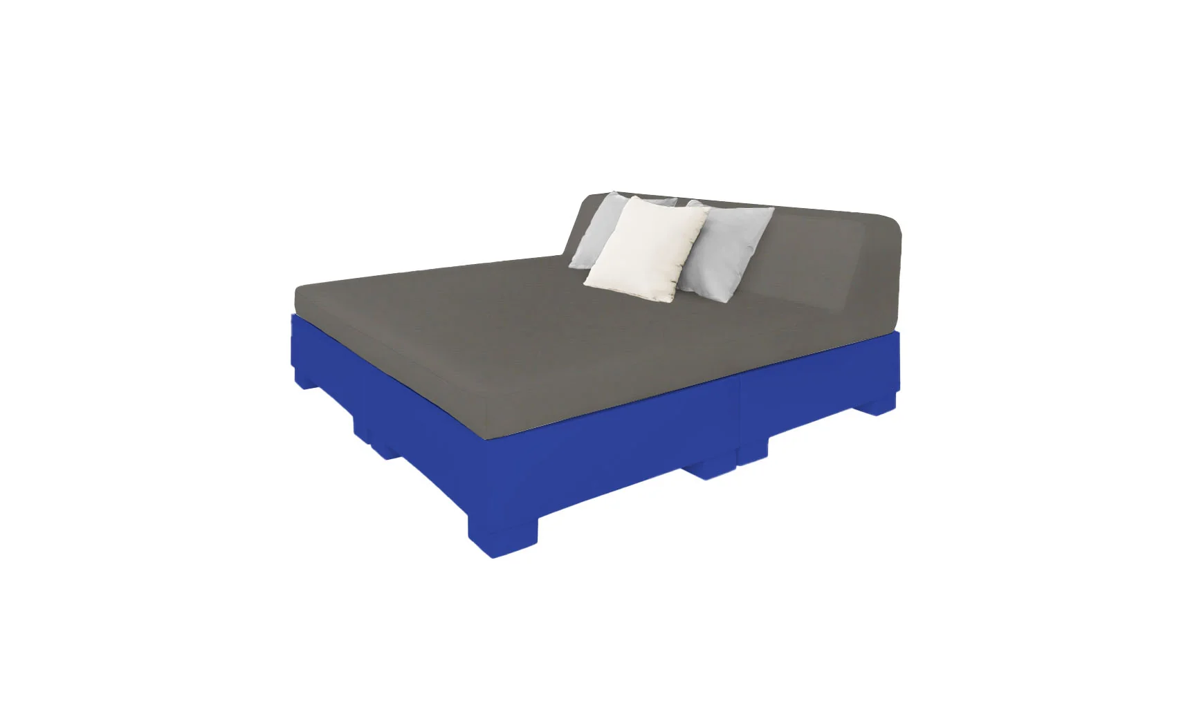 Ledge Lounger Affinity Square Sunbed with Backrest Cushions - Image 10