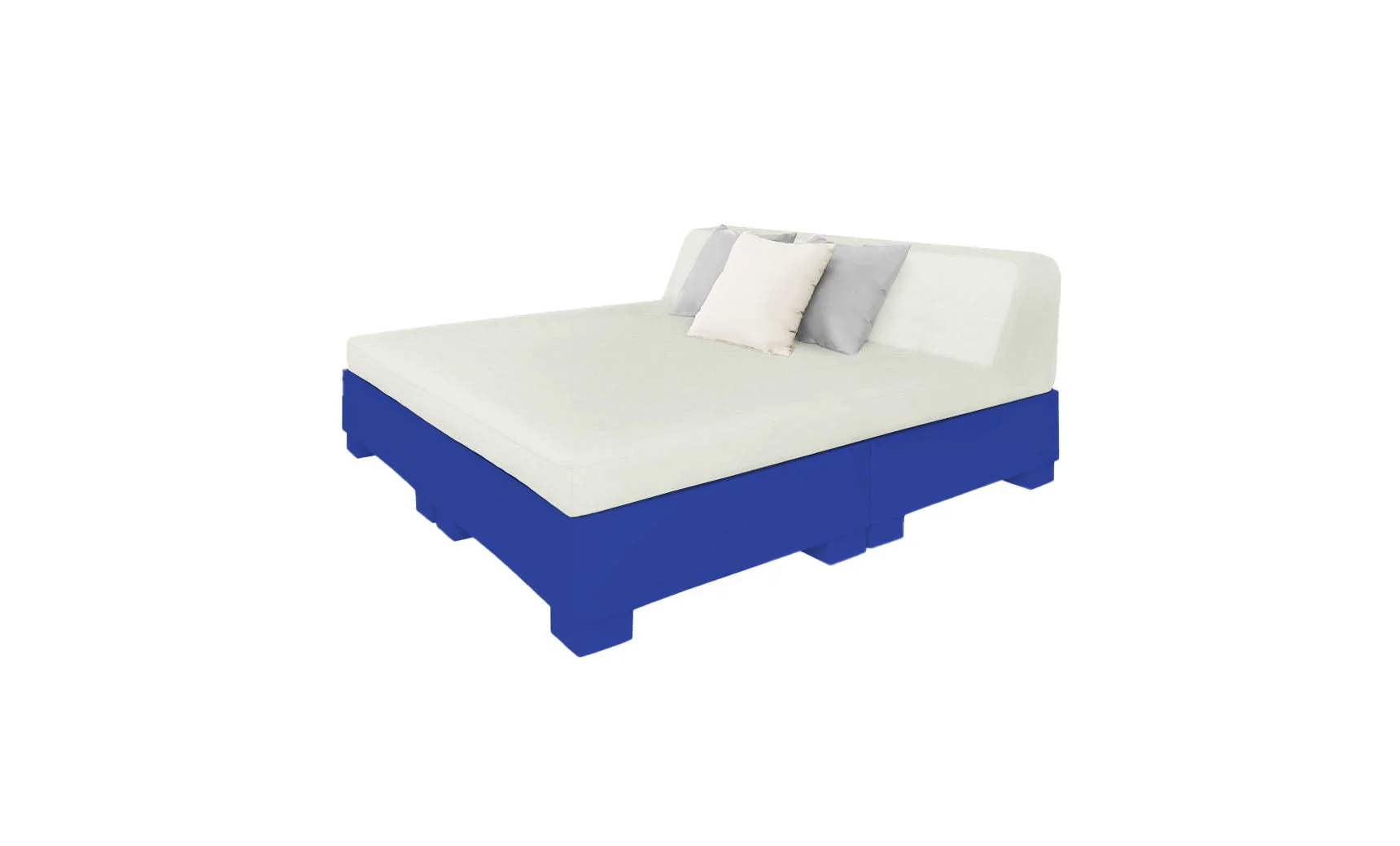 Ledge Lounger Affinity Square Sunbed with Backrest Cushions - Image 11
