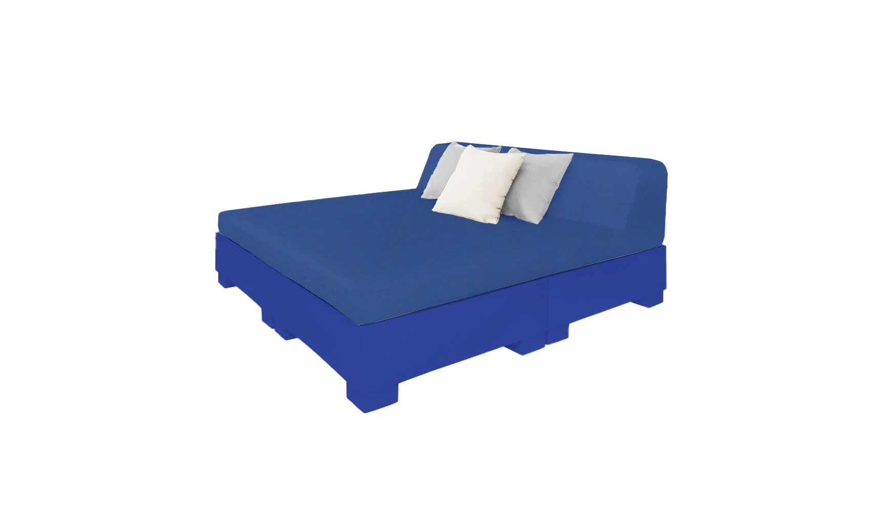 Ledge Lounger Affinity Square Sunbed with Backrest Cushions - Image 12