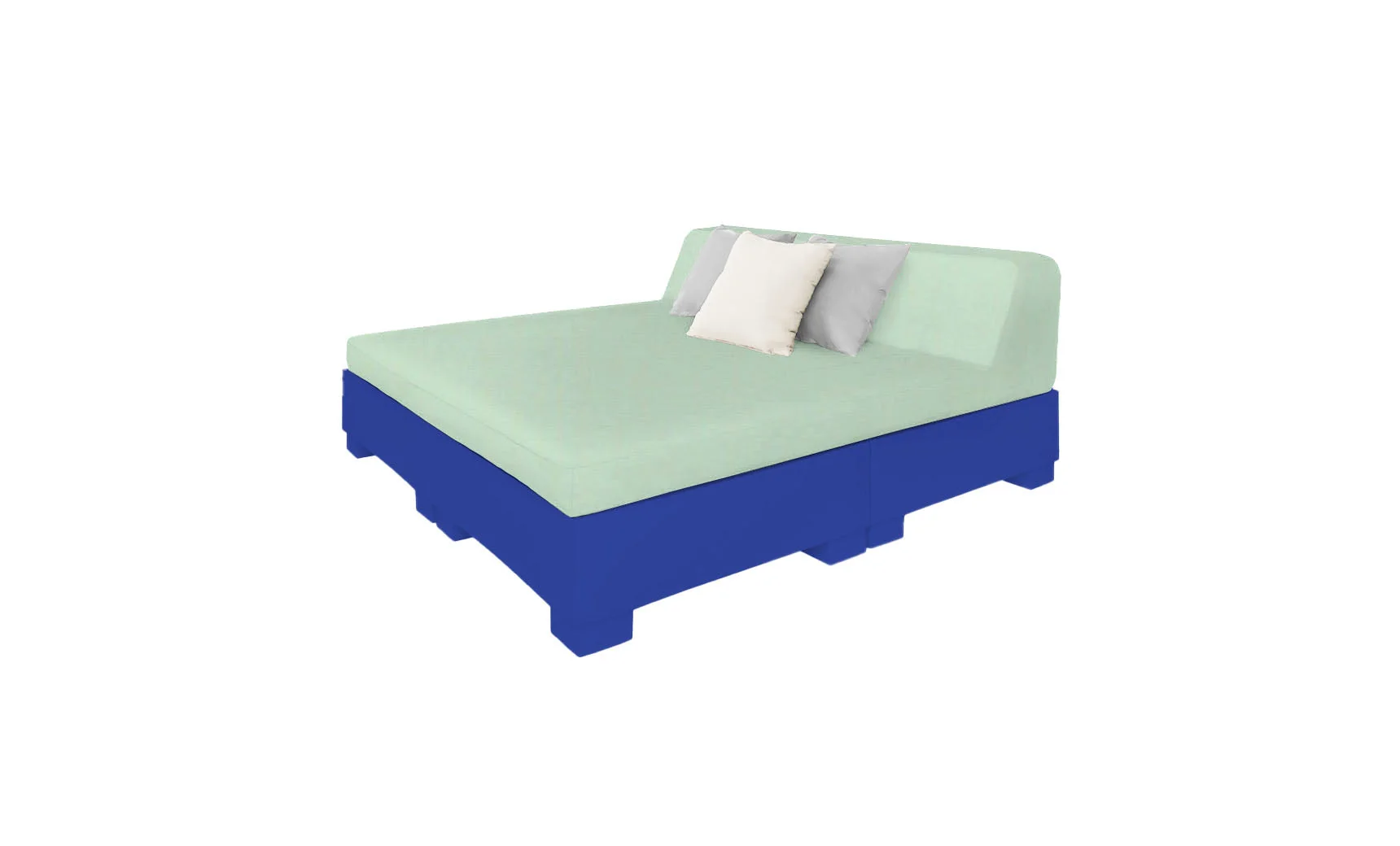 Ledge Lounger Affinity Square Sunbed with Backrest Cushions - Image 13